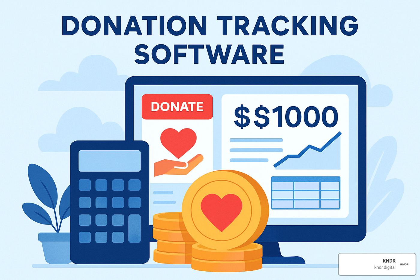 nonprofit team analyzing donation data on dashboard - donation tracking software