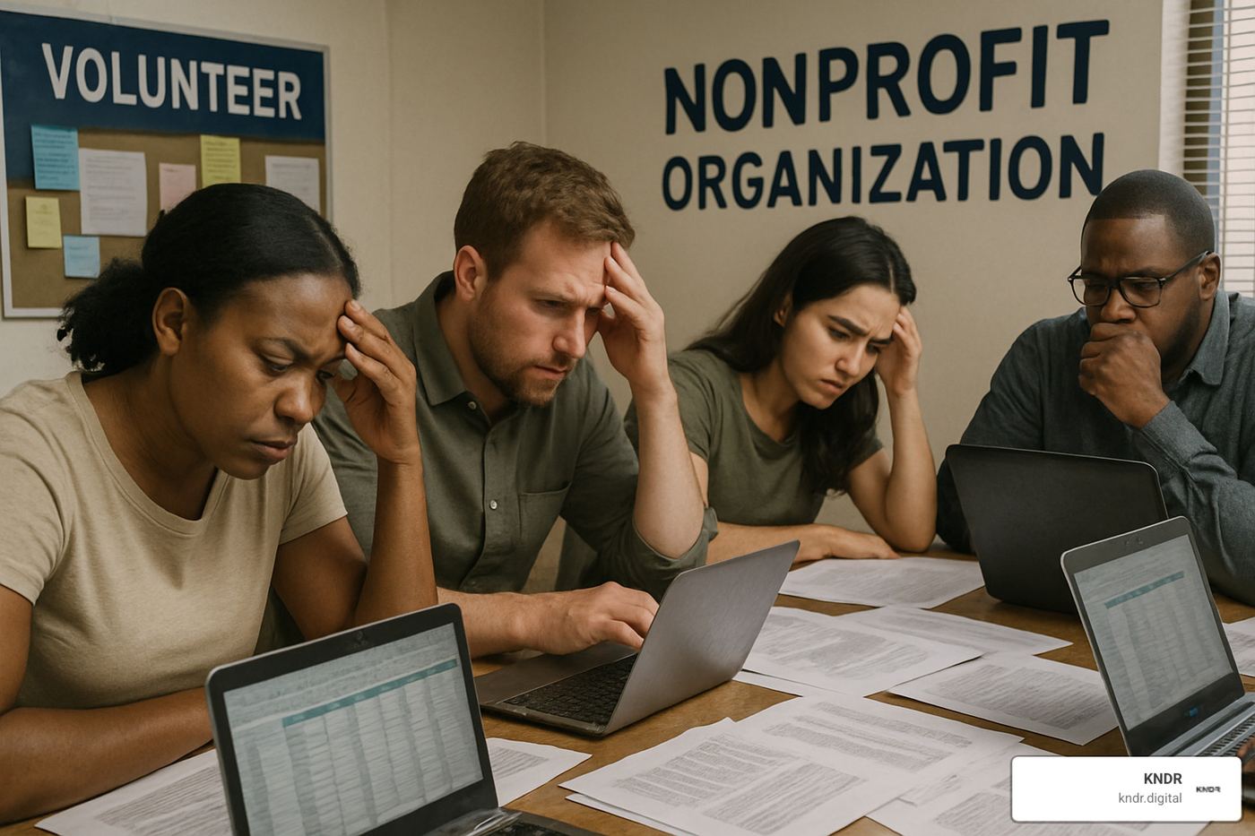 nonprofit staff frustrated with spreadsheets - donation tracking software